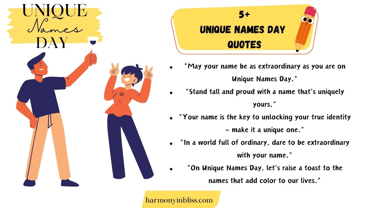 Unique Names Day Quotes