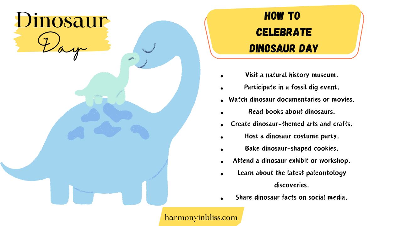 How to Celebrate Dinosaur Day