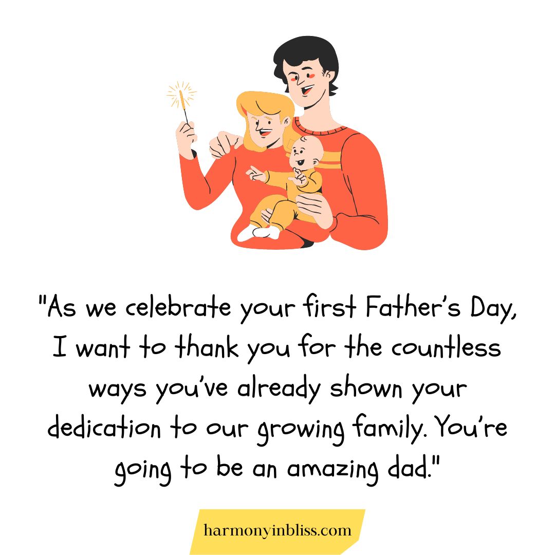 First Father's Day Messages to Your Husband