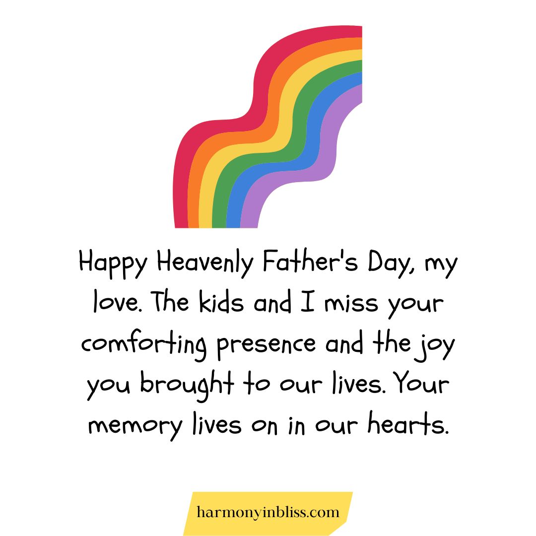 Happy Father's Day In Heaven To My Husband