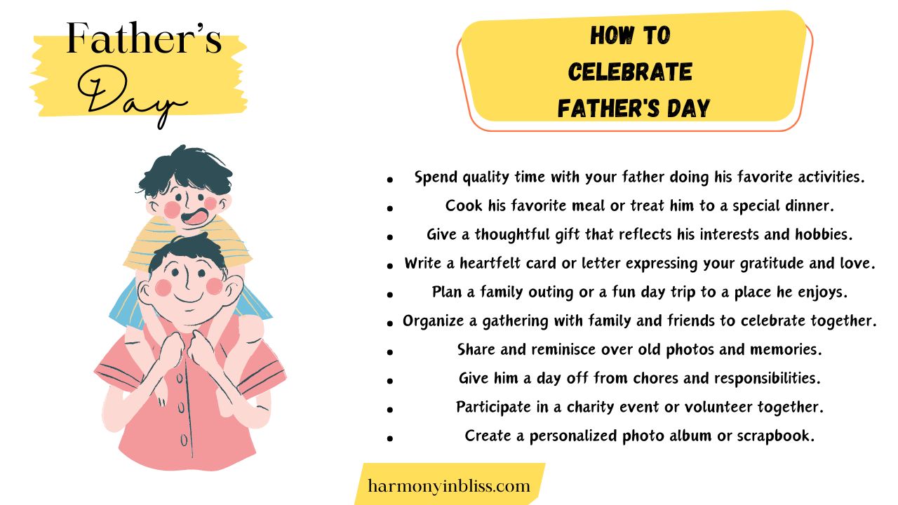 How To Celebrate Father's Day