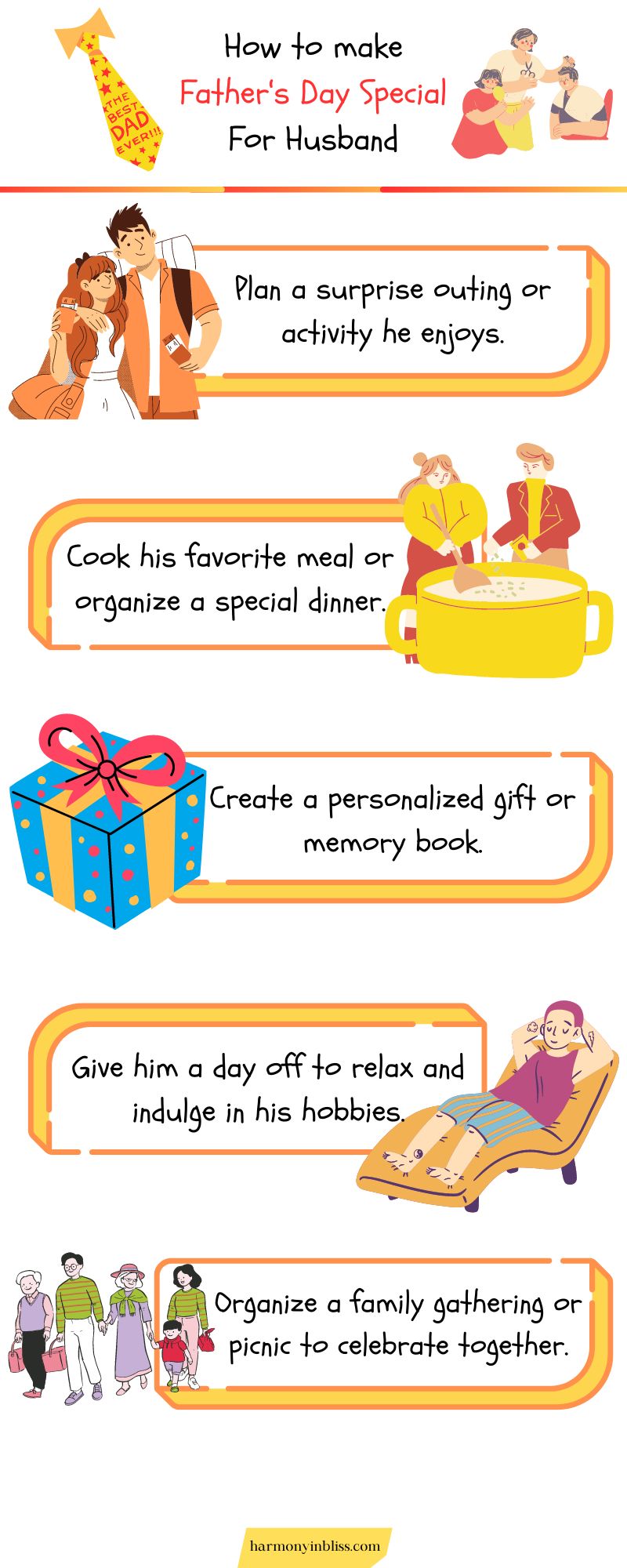 Infographic- How To Make Father's Day Special For Husband