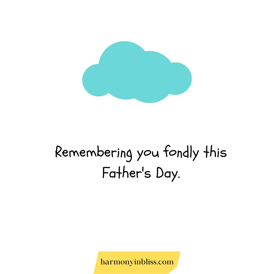 Short Happy Father's Day in Heaven Messages