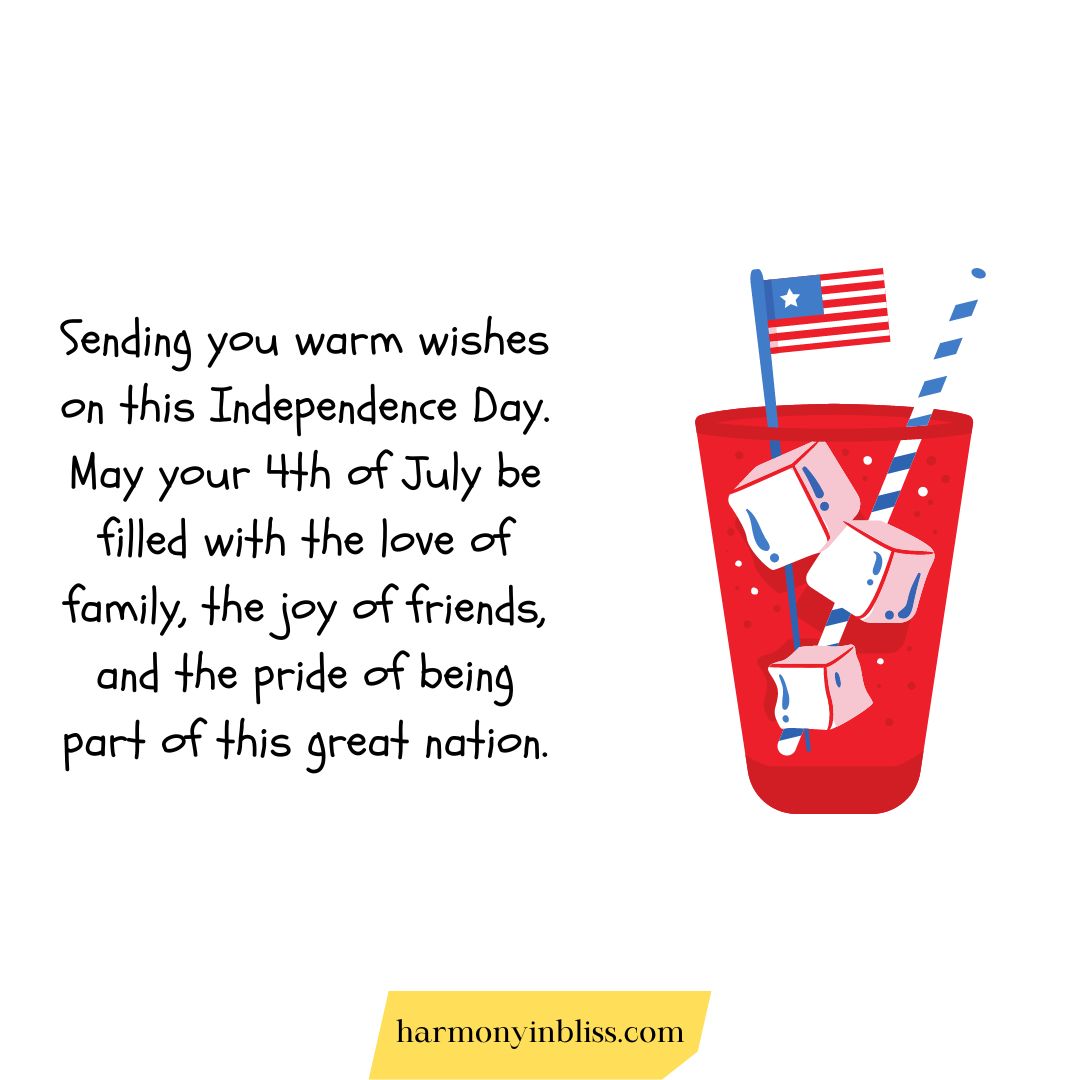 Warm Wishes for 4th of July