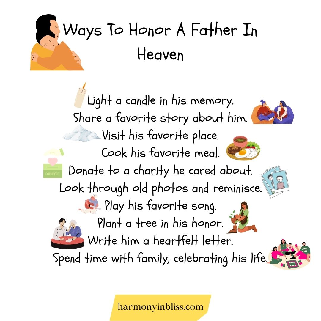 Ways To Honor A Father In Heaven