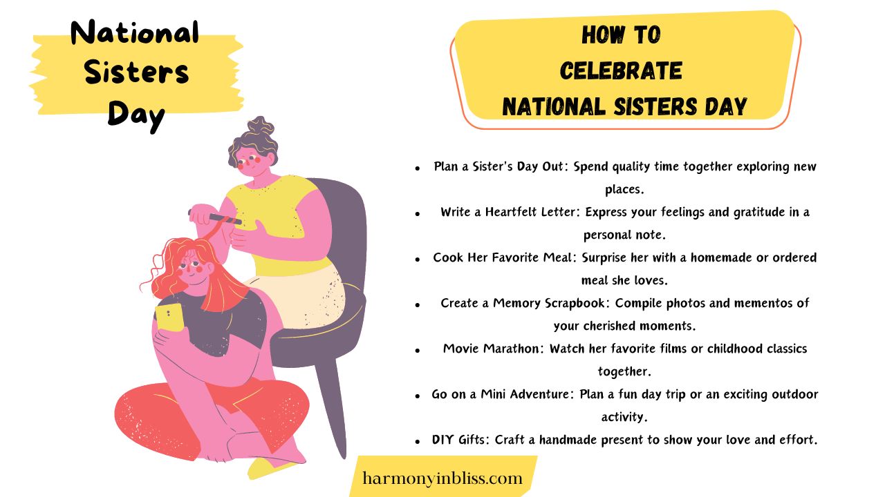 How To Celebrate National Sisters Day