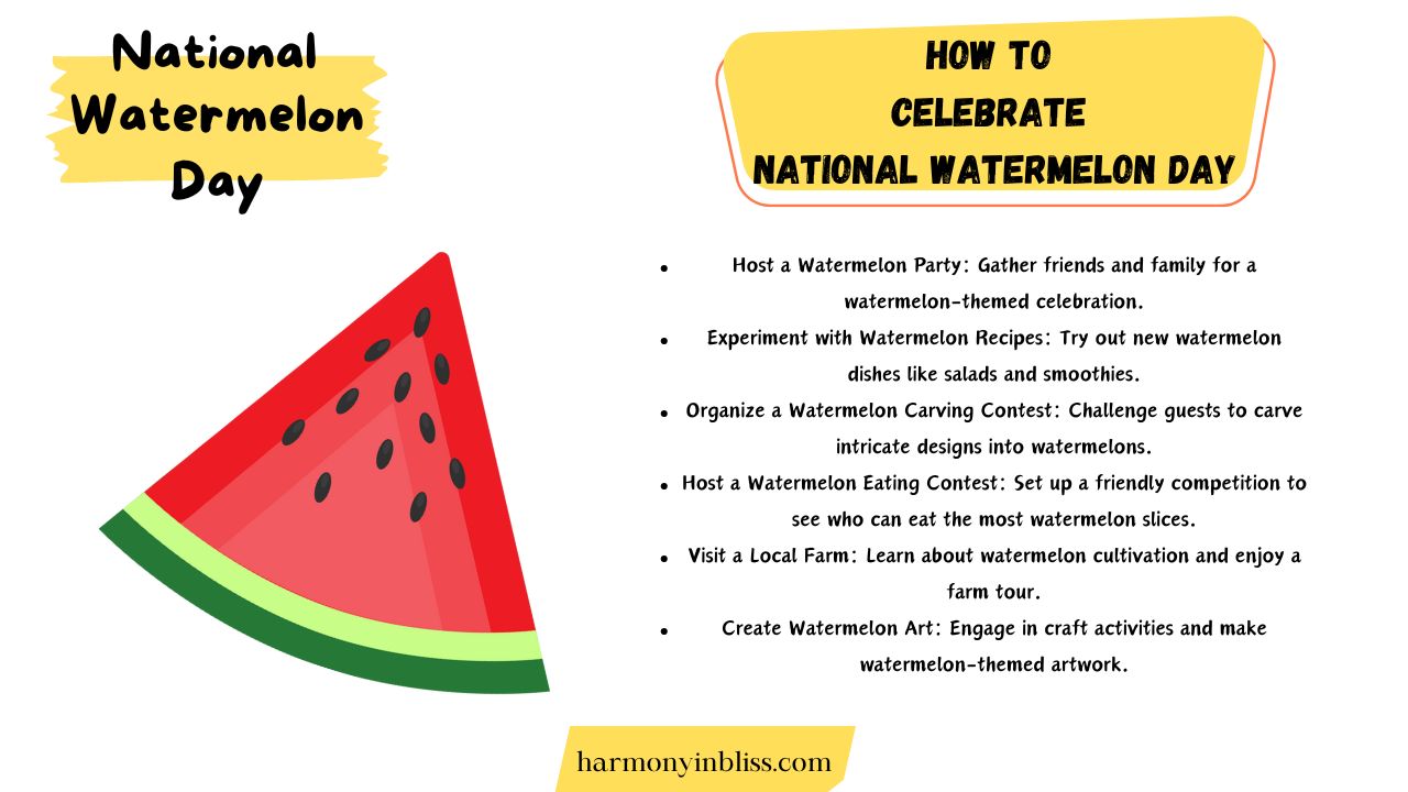 How to Celebrate National Watermelon Day