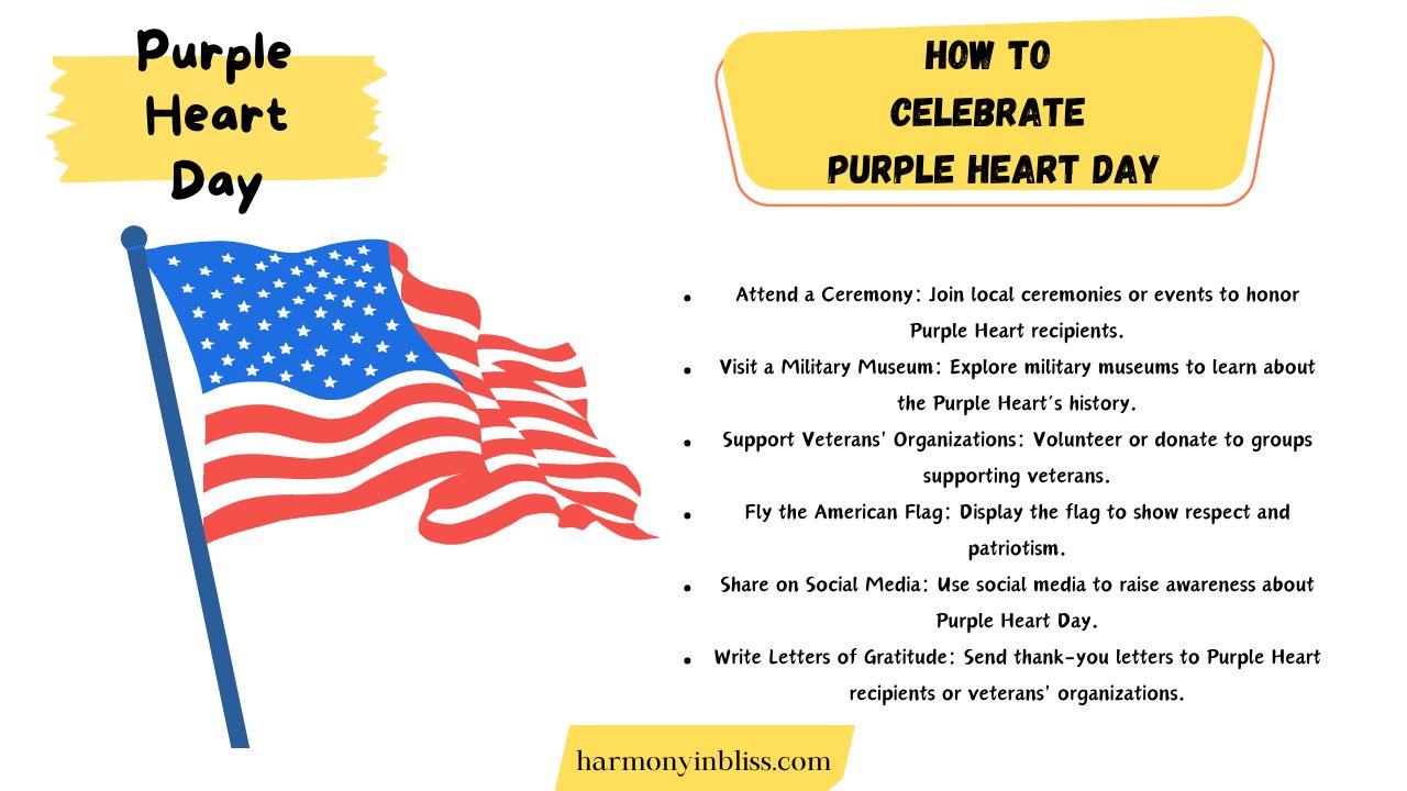 How To Celebrate Purple Heart Day