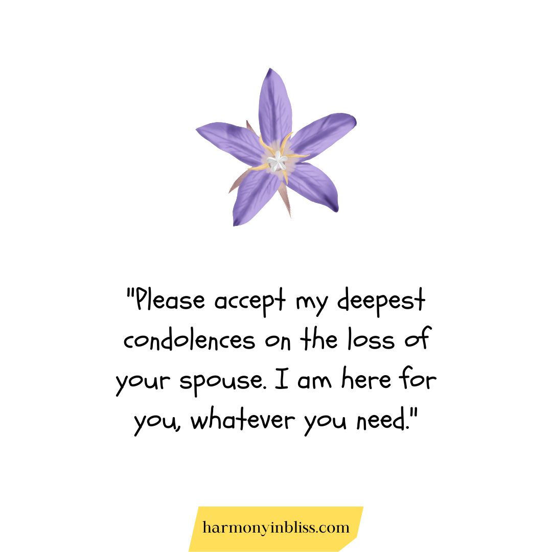 Condolence Messages for Someone Who Lost a Spouse