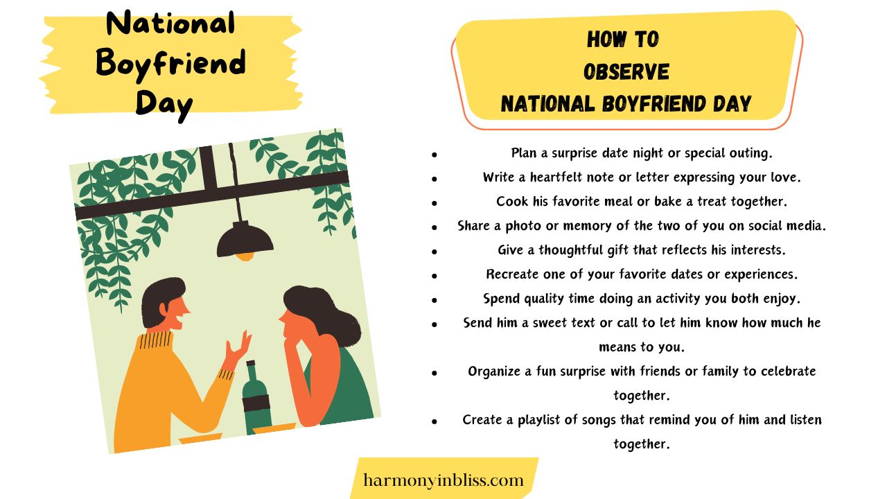 How To Celebrate National Boyfriend Day