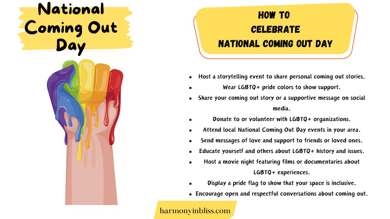 How To Celebrate National Coming Out Day