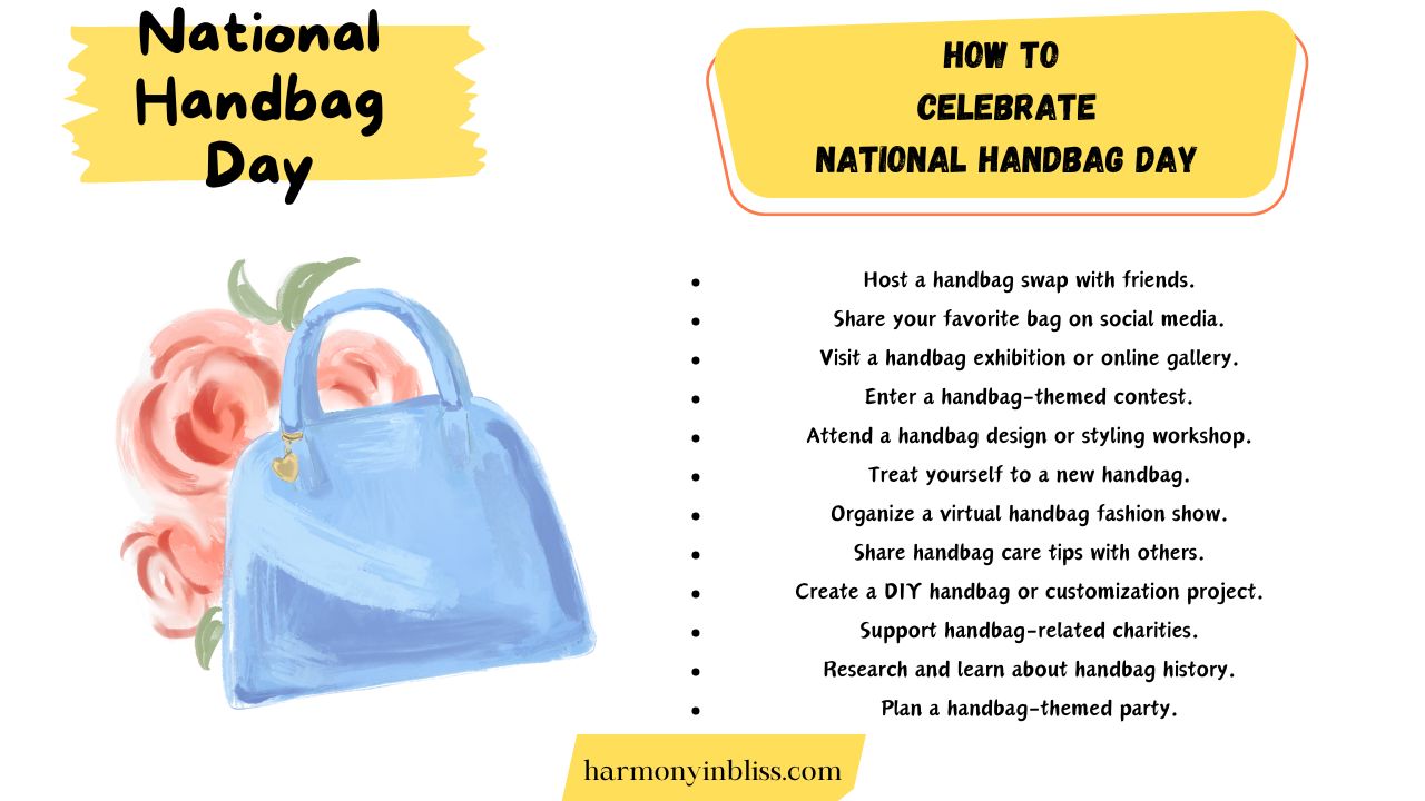 How To Celebrate National Handbag Day